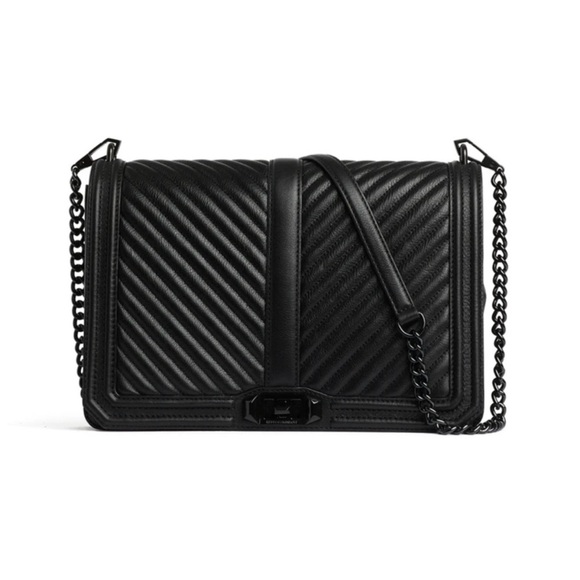 Rebecca Minkoff Chevron Quilted Jumbo Love Bag